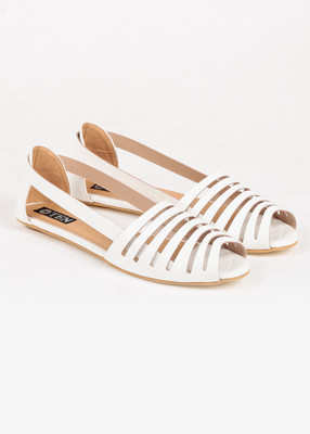 

TEN Women White Flats