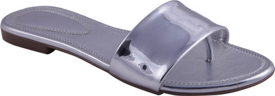 

Adorn Women Silver Flats