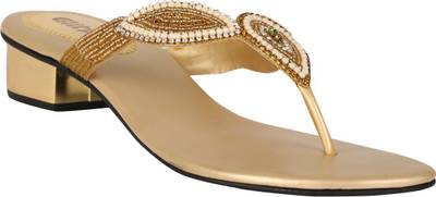 Glitz Women Gold Heels