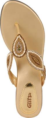 Glitz Women Gold Heels