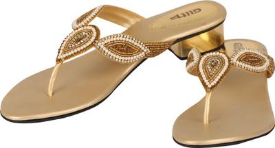 Glitz Women Gold Heels