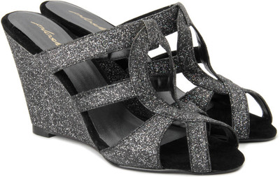 

Plosh Women Black Wedges