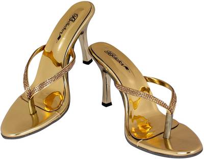 Bellafoz Women Golden Heels