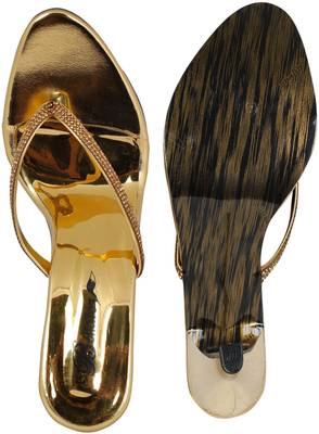 Bellafoz Women Golden Heels