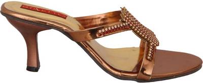 Stiletto Women Gold Heels