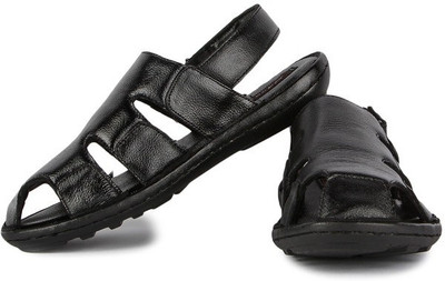 

Feather Leather Men Black Sandals