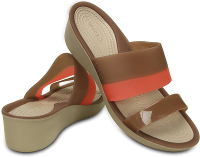 

Crocs Women Brown Wedges