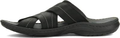 Clarks Men Black Leather Sports Sandals