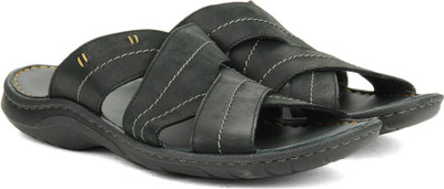 Clarks Men Black Leather Sports Sandals