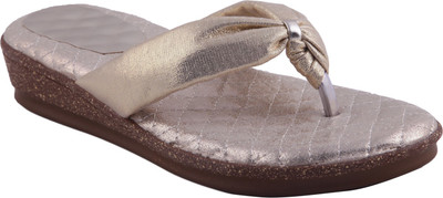 

Adorn Women Gold Flats