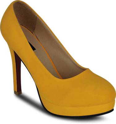 Kielz Women Yellow Heels