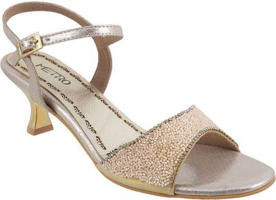 Metro Women 15,Gold Heels