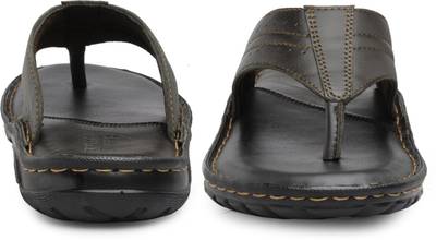 Teakwood Men Black Sandals