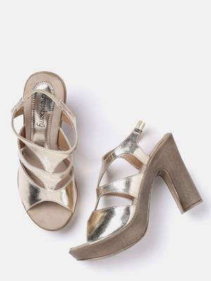 Dressberry Women Gold Heels