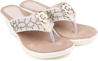 

Shezone Women Beige Wedges