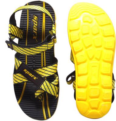 Sparx Men Olive Yellow Sandals