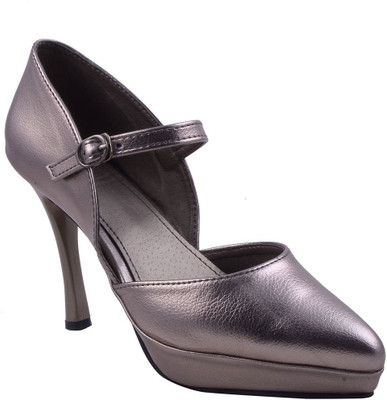 

Adorn Women Gunmetal Heels