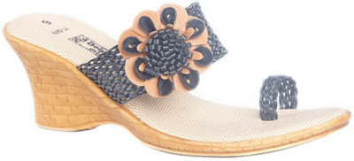 

Dolphin Miles Women Black Wedges