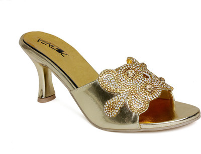 

Vendoz Women Golden Heels