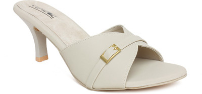 

Vendoz Women Cream Heels