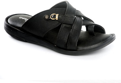 

Dolphin Miles Men Black Flats