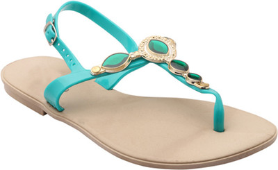 ALKAWAL Girls Flats(Green