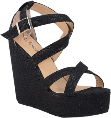 Shuberry Women BLACK Wedges