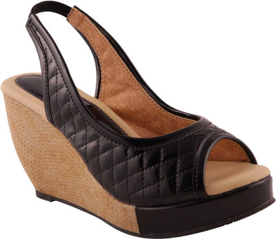 

Adorn Women Black Wedges