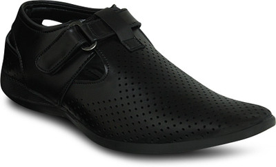 

Get Glamr Designer Perforated Casuals For Men(Black)
