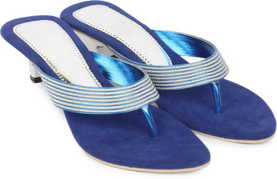 

London Steps Women Blue Heels