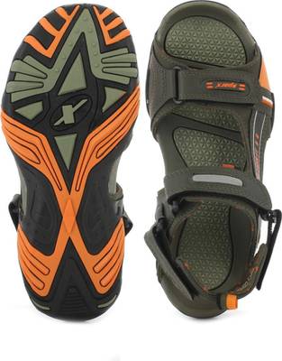 Sparx Men Olive Orange Sandals