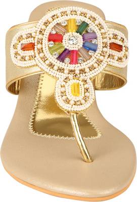 Glitz Women Gold Heels