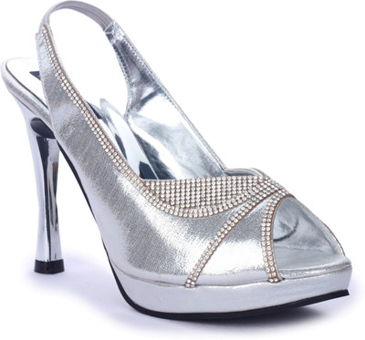 

Funku Fashion Women Silver Heels
