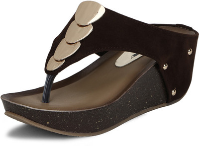 

Bellafoz Women BROWN Wedges