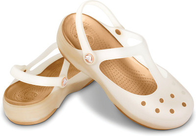 Crocs Women Off white Clogs