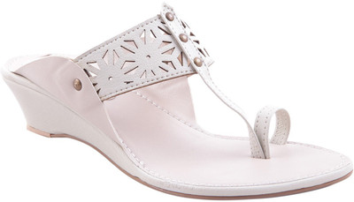 

Adorn Women White Wedges