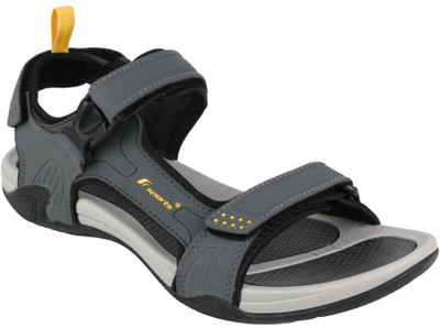 

Fsports Men Grey Yellow Sandals