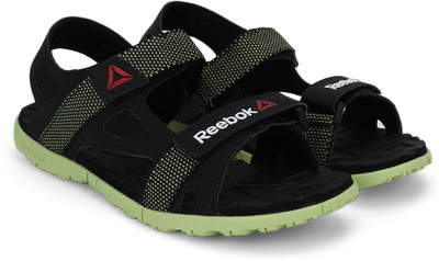 

REEBOK Men BLACK/LIME/GRAVEL Sports Sandals