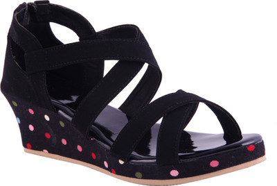 

Adorn Women Black Wedges