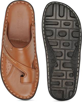 Teakwood Men Black Sandals