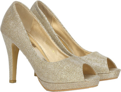 

Tresmode Women Gold Heels