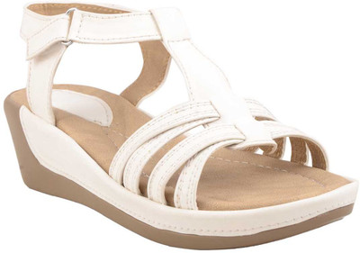

Adorn Women White Wedges