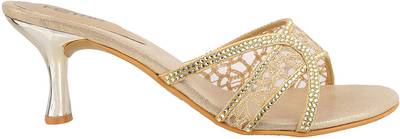 Metro Women Gold Heels