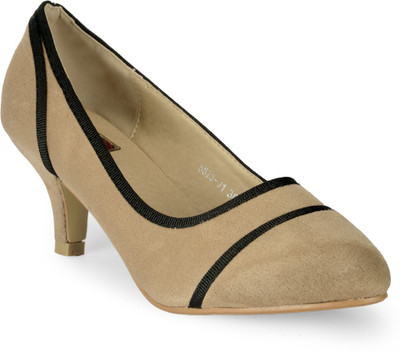 Flat n Heels Women Beige Heels