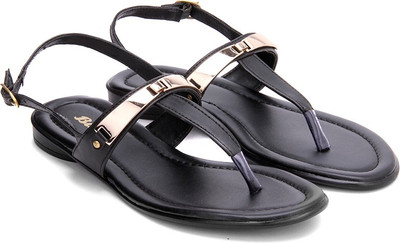 Bata Women Black Flats