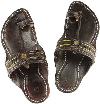 eKolhapuri Men Dark Brown Sandals