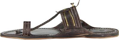 eKolhapuri Men Dark Brown Sandals
