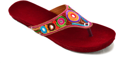 Myra Women Red Flats