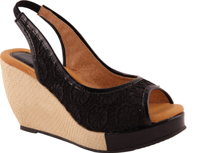 

Adorn Women Black Wedges