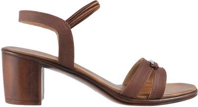 Mochi Women Tan Heels